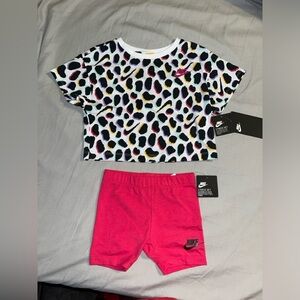 Nike Girls 2 Piece Outfit 3T Rush Pink